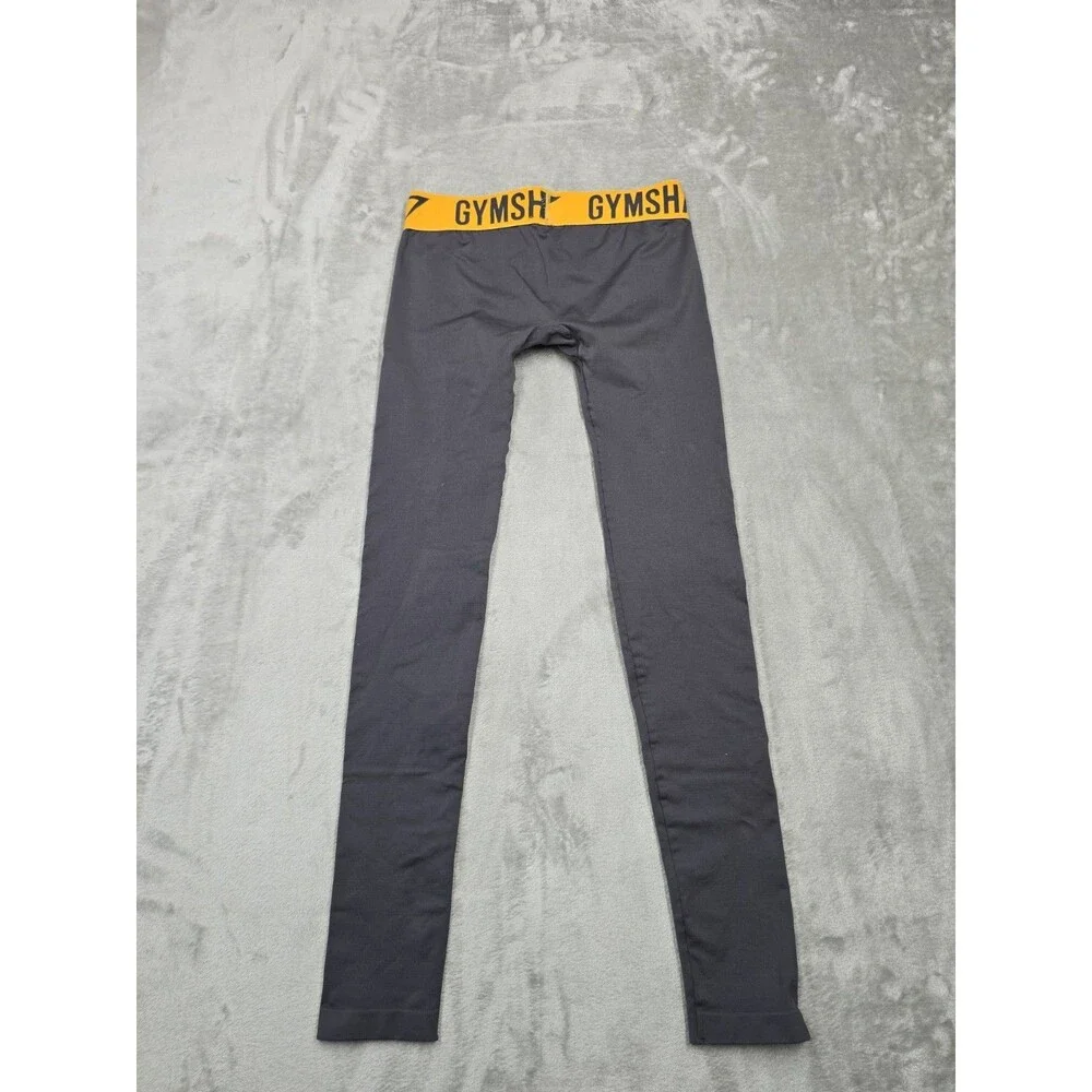 Gymshark Fit Small Womens Gray Seamless Leggings Tight Activewear Yoga Gym Sport
